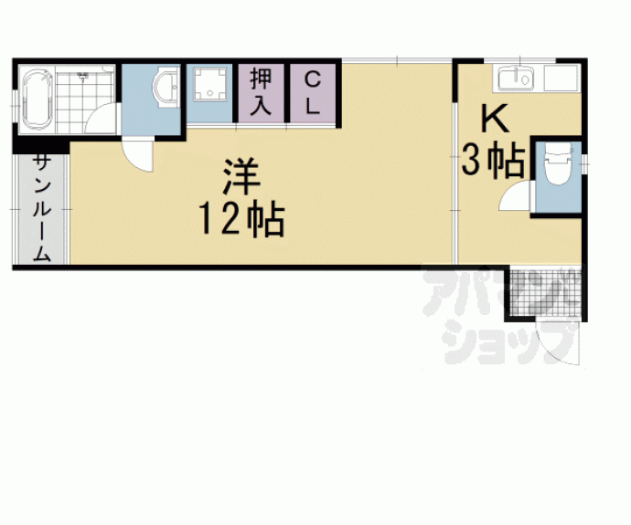 【（有）富士マンション】間取
