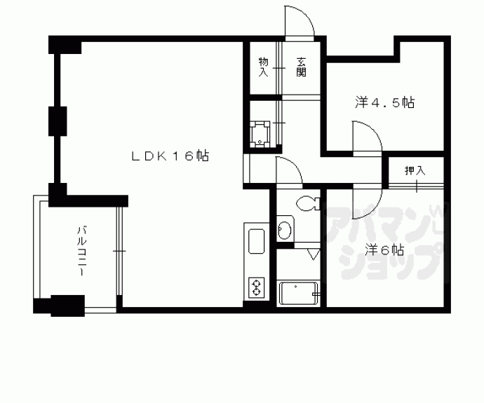 【北野885】間取