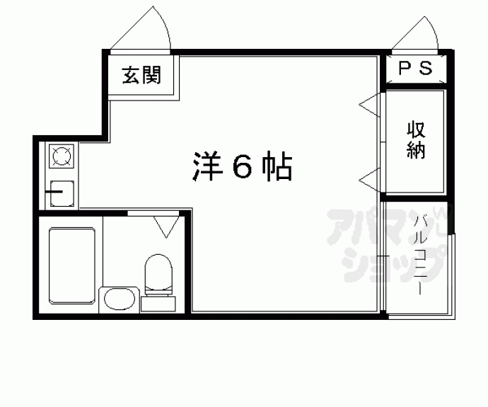 【レジデンス西陣21】間取