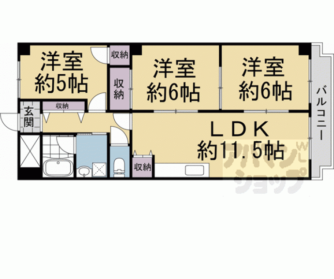【シャトレ桂】間取