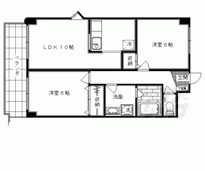 【DEAR PLACE梅津1】間取