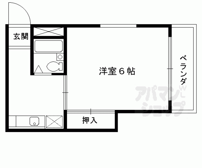 【コーポウエストセブン】間取