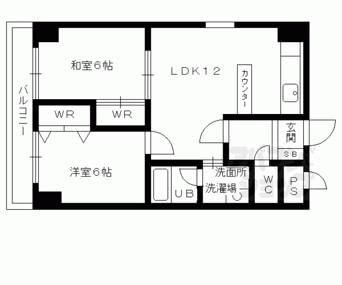 【クレセント・オークス】間取