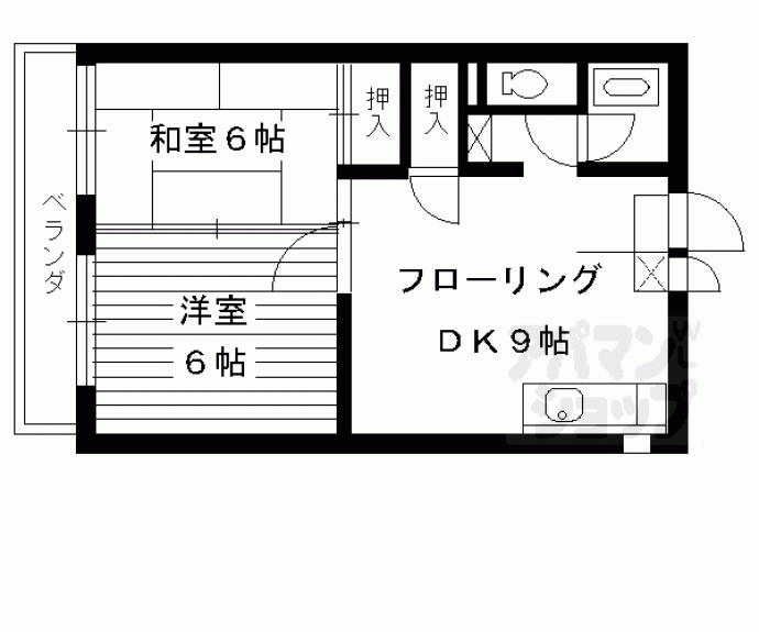 【アップルメゾン西院】間取