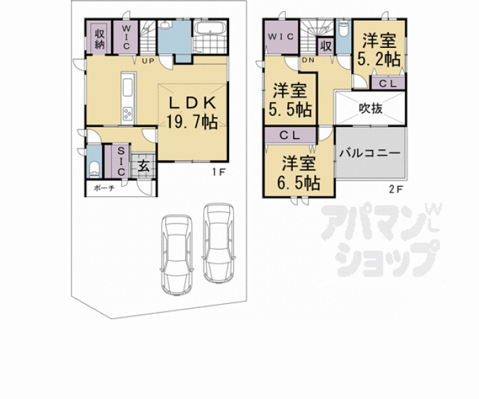 【広野町東裏貸家】間取