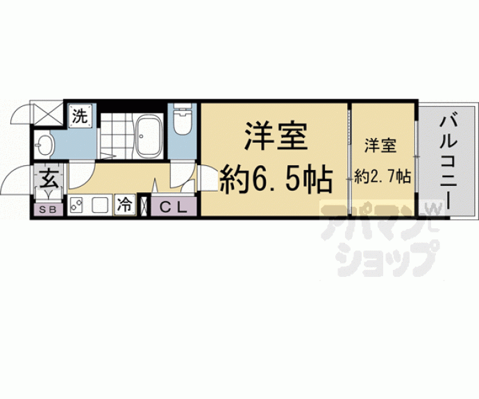 【ソルテラスKYOTO西大路 瑠】間取