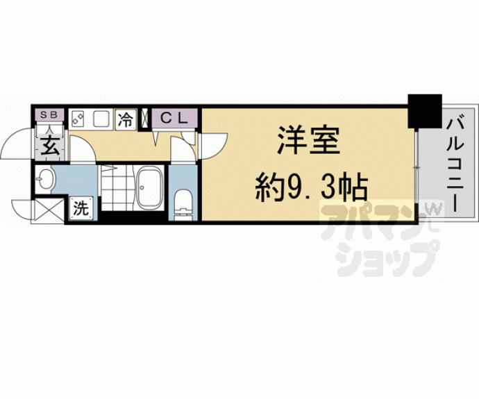 【ソルテラスKYOTO西大路 瑠】間取