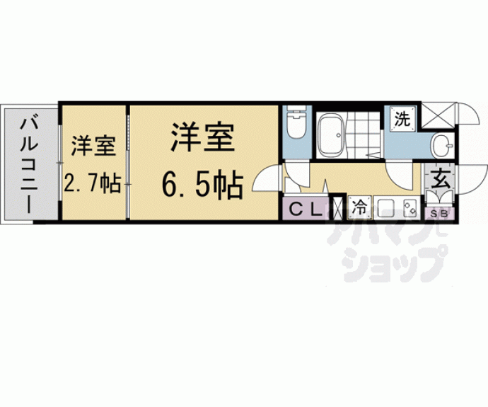 【ソルテラスＫＹＯＴＯ西大路　瑠】間取