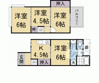 【宇治市木幡御園　貸家】