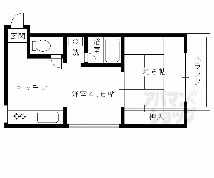 【Uハイム中辻】間取