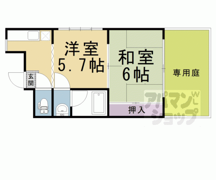 【Ｕハイム中辻】間取
