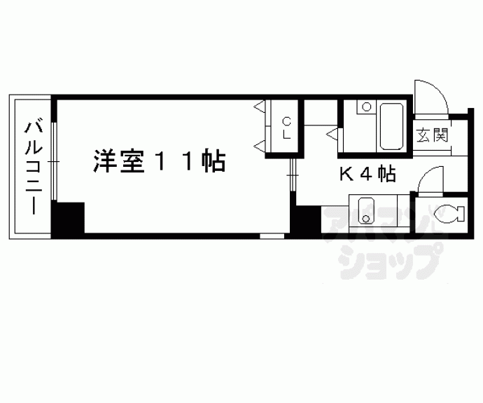 【ホライズン衣棚】間取