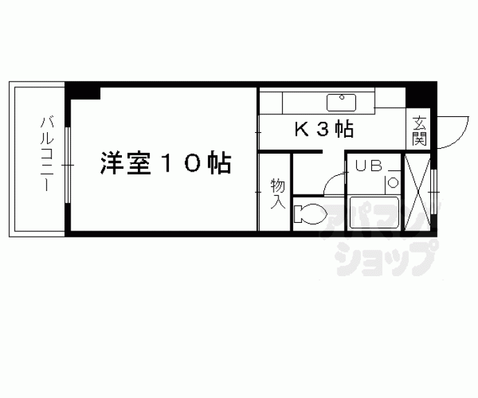 【ホライズン衣棚】間取