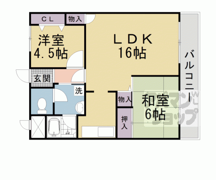 【フェイス広野マンション】間取