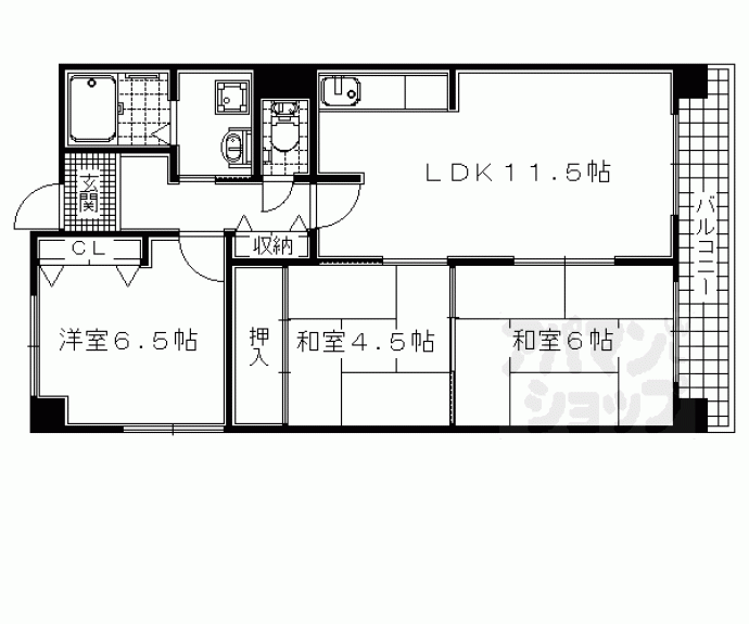 【ラポ－ト城陽】間取