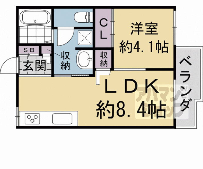 【深草エステートⅡ】間取