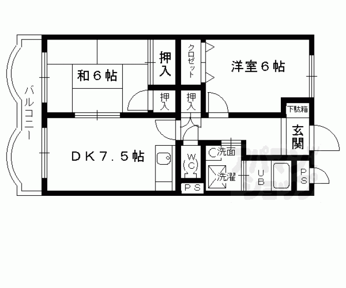 【ケイズガーデン西大路】間取