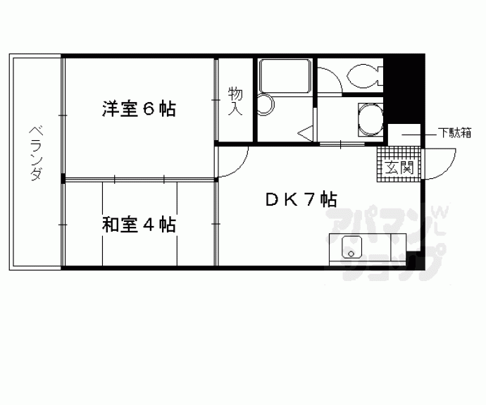 【パークサイド三ノ宮】間取