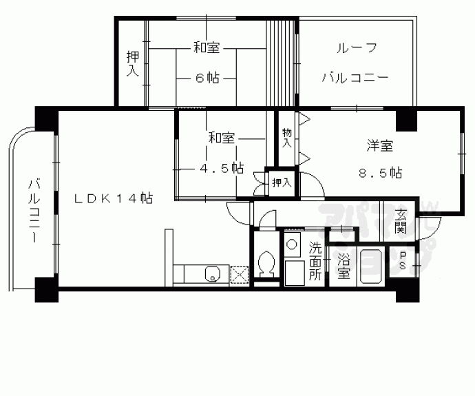 【グランビア京都】間取