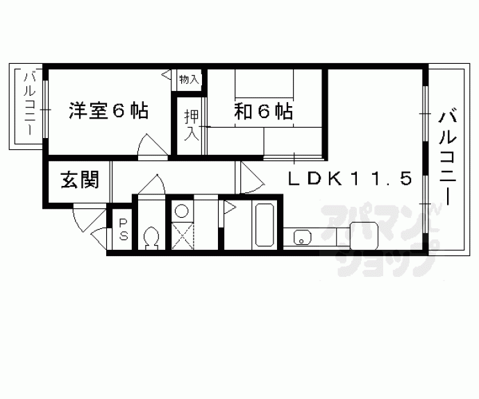 【スカイロード吉祥院】間取