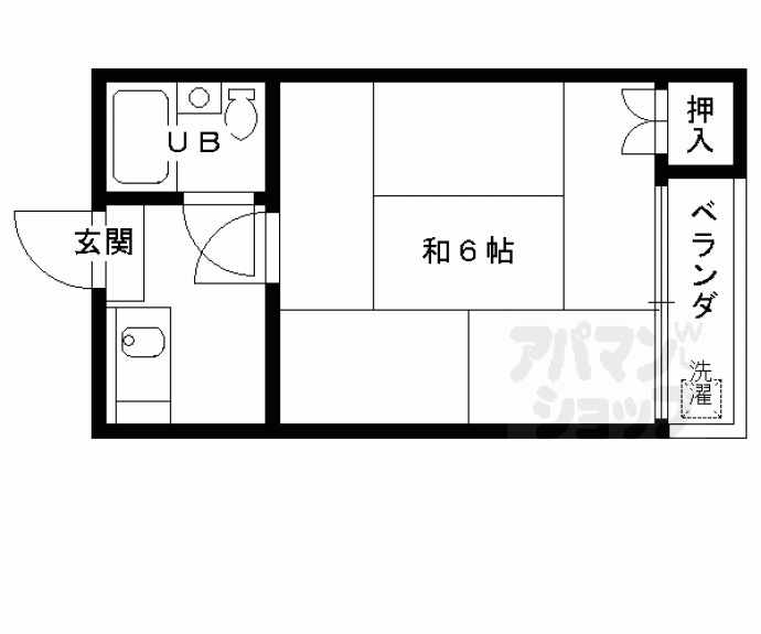 【コーポ未麗等持院】間取