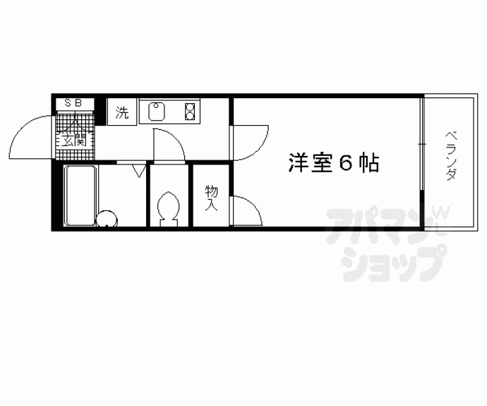 【レオパレス京都十条】間取