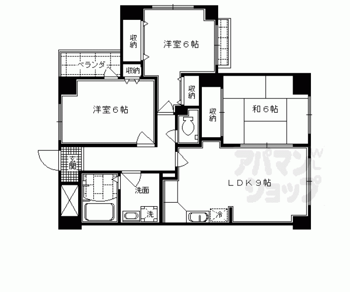【カリオン大町】間取