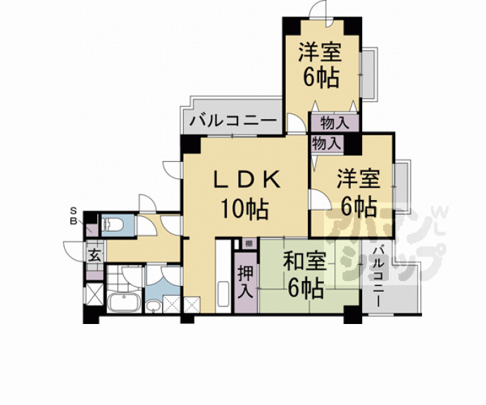 【カリオン大町】間取