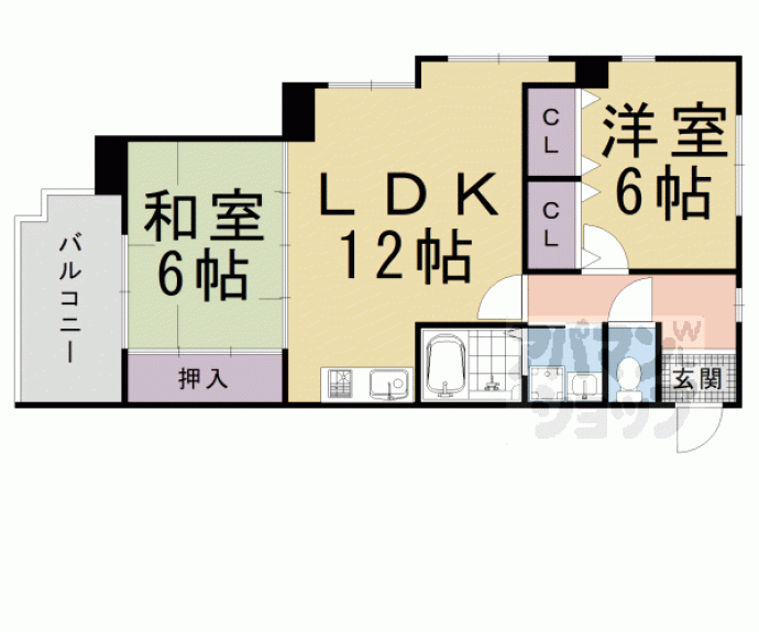 【サントル西京】間取