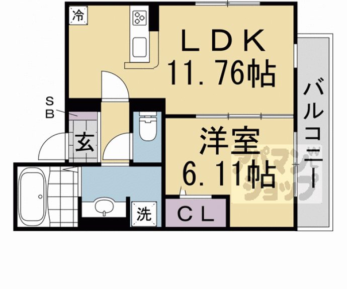 【サニーウインド桂南】間取