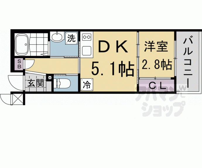 【アクアプレイス京都東福寺】間取