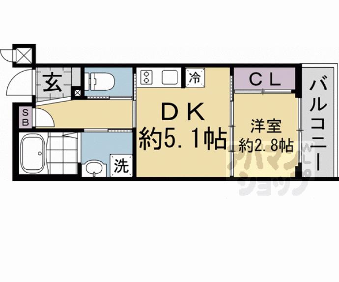 【アクアプレイス京都東福寺】間取