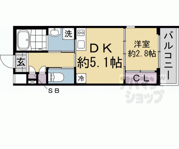 【アクアプレイス京都東福寺】間取