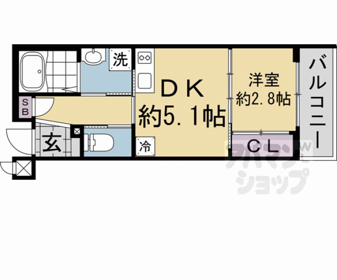 【アクアプレイス京都東福寺】間取