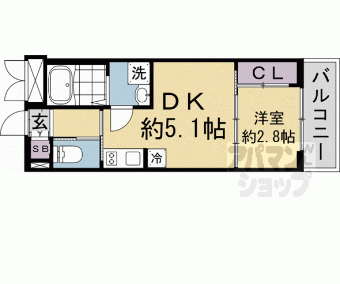 【アクアプレイス京都東福寺】間取
