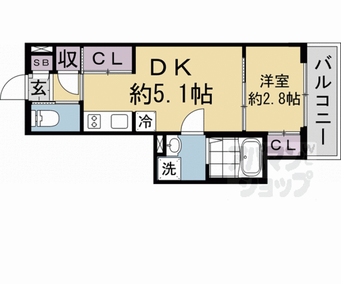 【アクアプレイス京都東福寺】間取