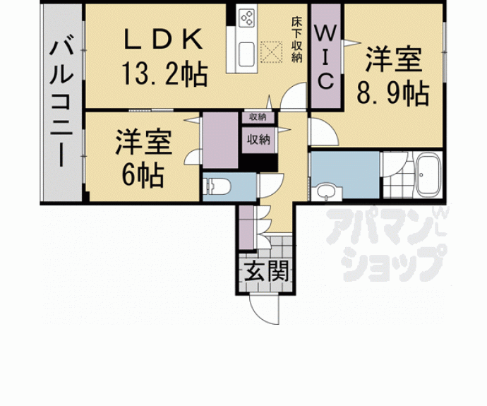 【シャーメゾンなごみ】間取