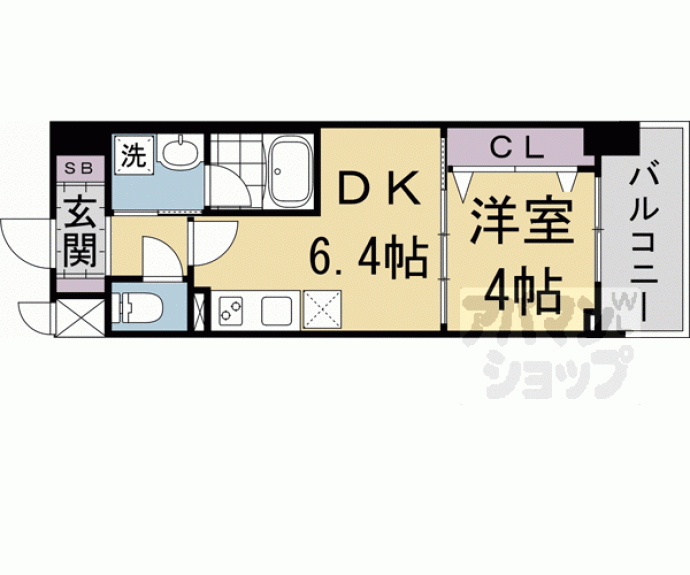 【ベラジオ雅び京都円町駅前】間取