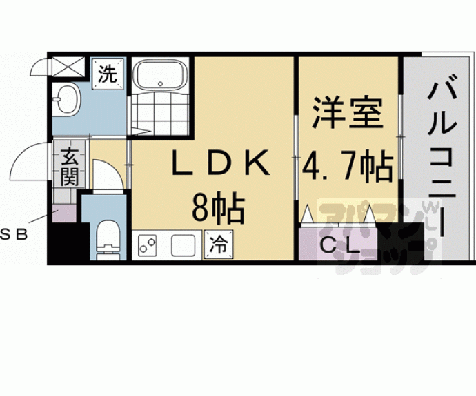 【（仮称）千本二条マンション計画】間取