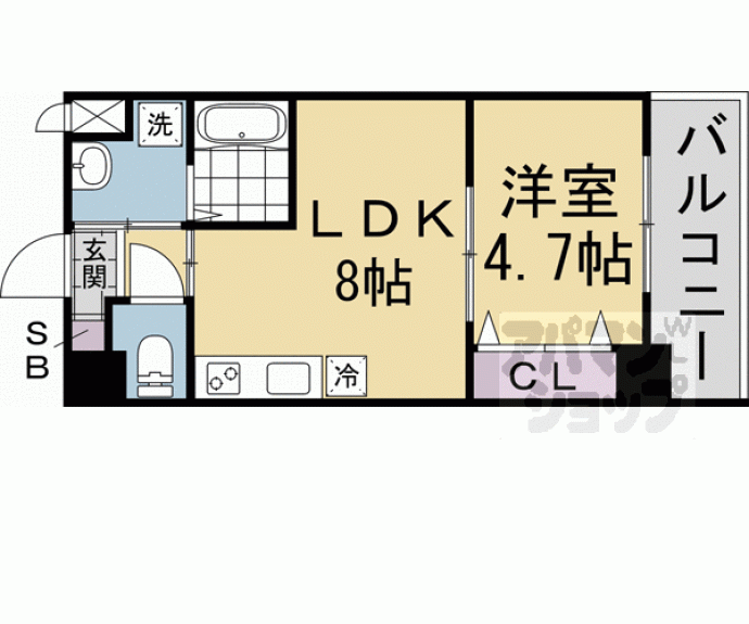 【（仮称）千本二条マンション計画】間取