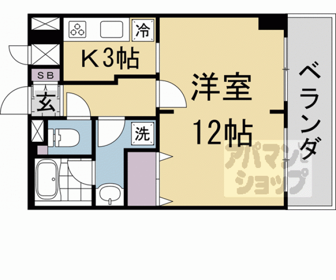 【デ・リード西大路高辻】間取