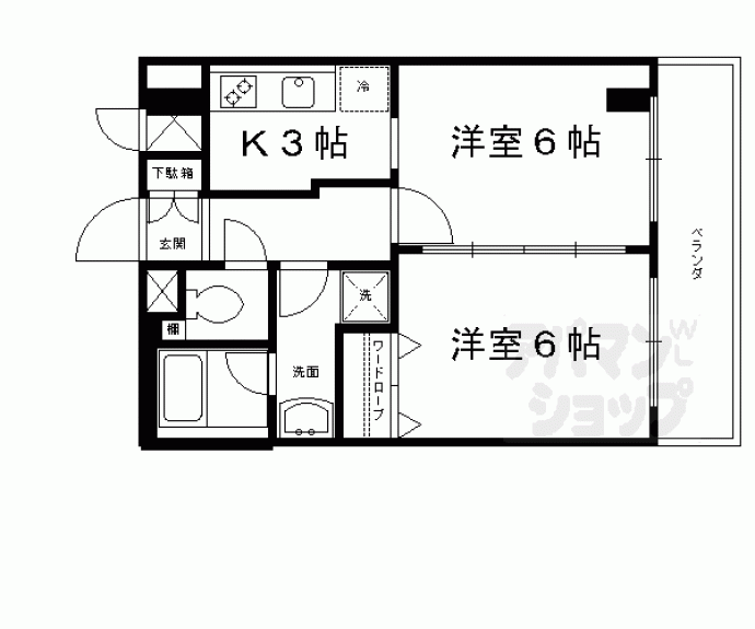 【デ・リード西大路高辻】間取