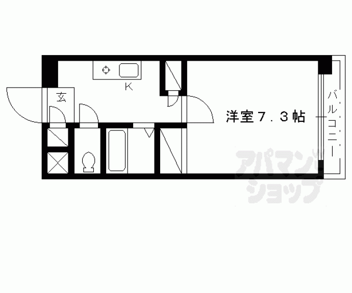 【メイプル等持院】間取