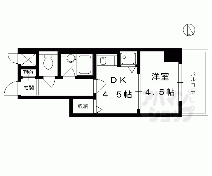 【ライオンズマンション五条大宮第２】間取