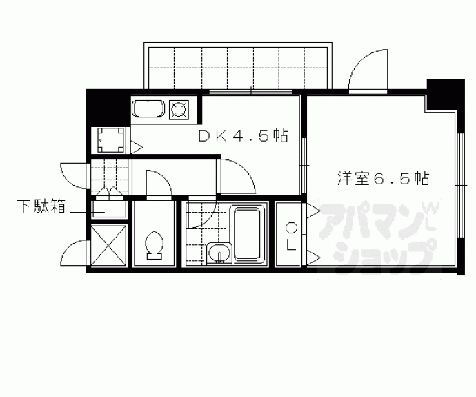 【ライオンズマンション五条大宮第２】間取