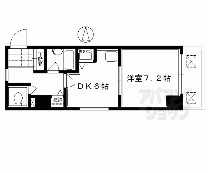 【ライオンズマンション五条大宮第２】間取