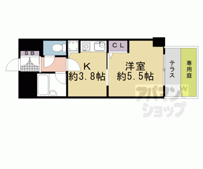 【ライオンズマンション五条大宮第2】間取