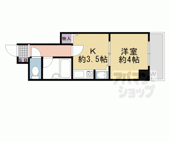 【ライオンズマンション五条大宮第2】間取