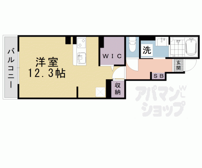 【坂本３丁目アパート（０２７７３８８０１）】間取