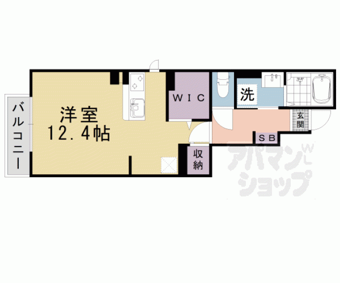 【坂本３丁目アパート（０２７７３８８０１）】間取